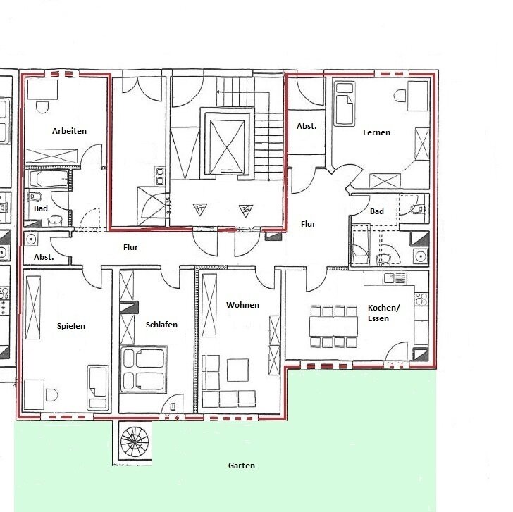 Wohnung zum Kauf provisionsfrei 584.400 € 5 Zimmer 159 m²<br/>Wohnfläche EG<br/>Geschoss Südvorstadt Leipzig 04275