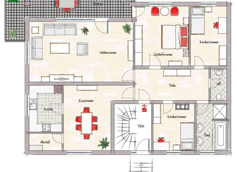 Einfamilienhaus zum Kauf 339.000 € 6 Zimmer 174 m² 771 m² Grundstück frei ab sofort Hambach Dittelbrunn 97456