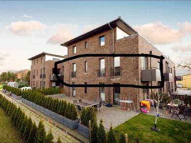 Wohnung zur Miete 1.100 € 3 Zimmer 84 m² Geschoss 1/2 frei ab sofort Am Heidberg 2 a Stellau Barsbüttel 22885
