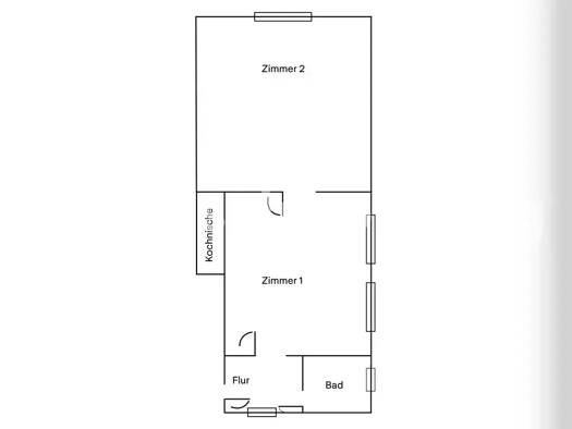 Wohnung zur Miete Tauschwohnung 470 € 1,5 Zimmer 37 m² 3. Geschoss Alsterdorf Hamburg 22307