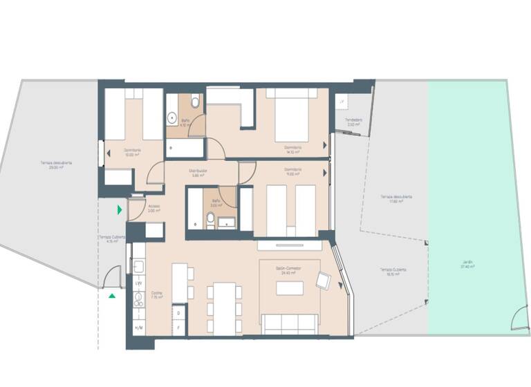 Wohnung zum Kauf - Erstbezug 836.000 € 4 Zimmer 168 m² EG Palmanova 07181