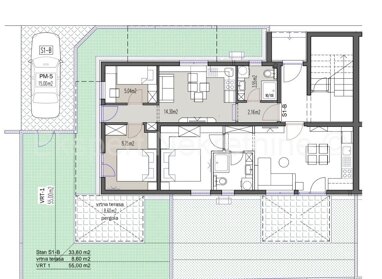 Wohnung zum Kauf 155.000 € 2 Zimmer 45 m² Podstrana center