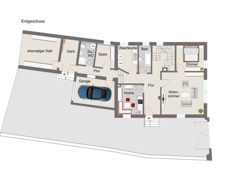 Bauernhaus zum Kauf 384.000 € 7 Zimmer 201 m²<br/>Wohnfläche 1.101 m²<br/>Grundstück Hohenfeld Kitzingen 97318