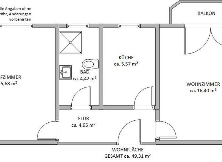Wohnung zur Miete 346 € 2 Zimmer 49,3 m² Freiherr-vom-Stein-Straße 3 Bitterfeld Bitterfeld-Wolfen 06749