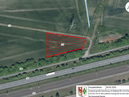 Grundstück zum Kauf provisionsfrei 3.372 € 2.248 m² Grundstück frei ab sofort Tornau Stendal 39576