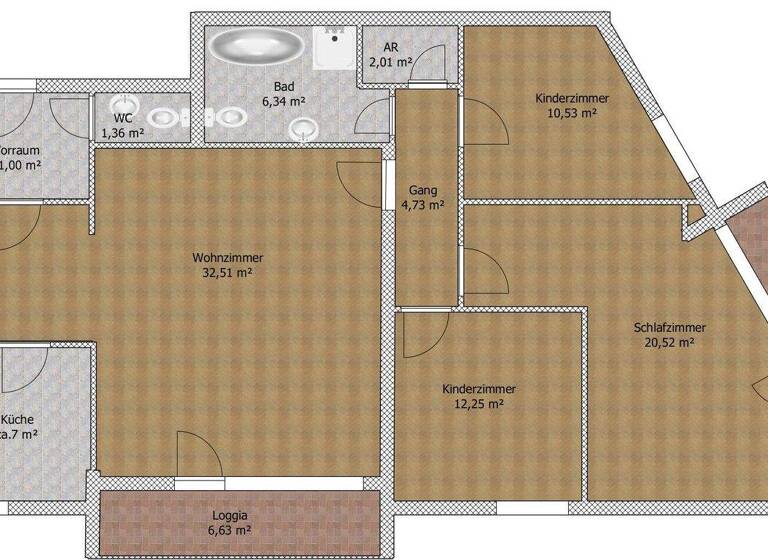 Wohnung zum Kauf 260.000 € 4 Zimmer 109 m² 3. Geschoss frei ab sofort Parkstraße 15 Vöcklabruck 4840