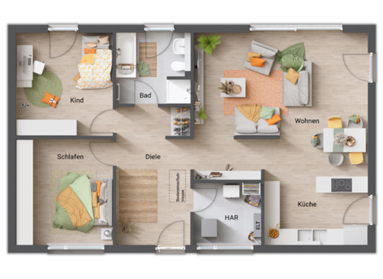 Einfamilienhaus zum Kauf - Erstbezug provisionsfrei 444.266 € 3 Zimmer 102 m² 477 m² Grundstück Beelitz 14547