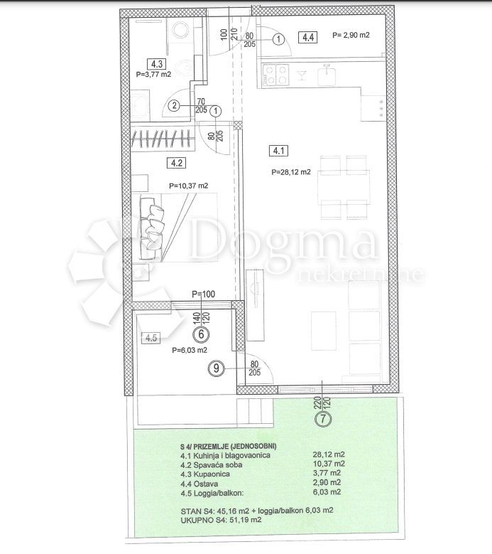 Wohnung zum Kauf 2 Zimmer 51 m²<br/>Wohnfläche Seget 21220