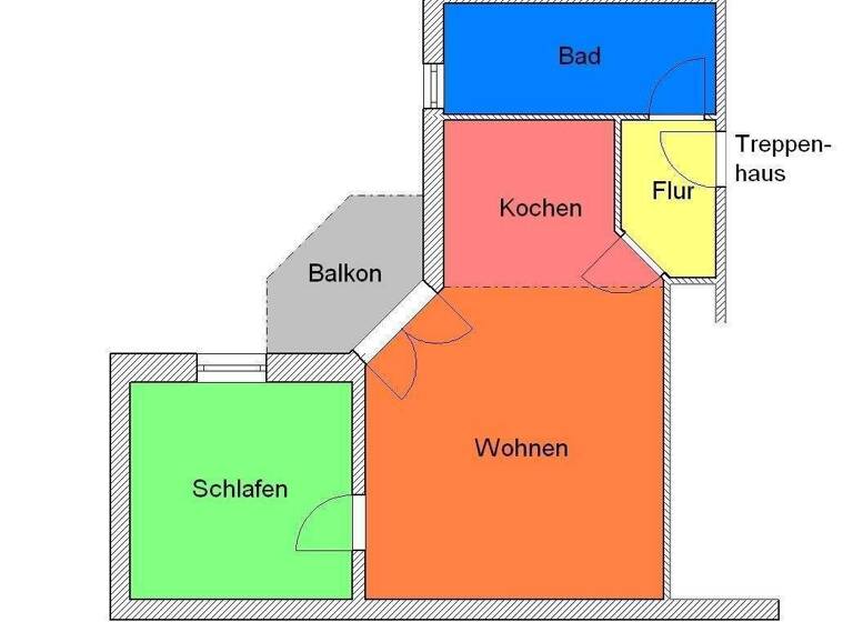 Studio zur Miete 400 € 2 Zimmer 54 m² 3. Geschoss frei ab sofort Lindenallee 17 Lutherstadt Eisleben Eisleben 06295