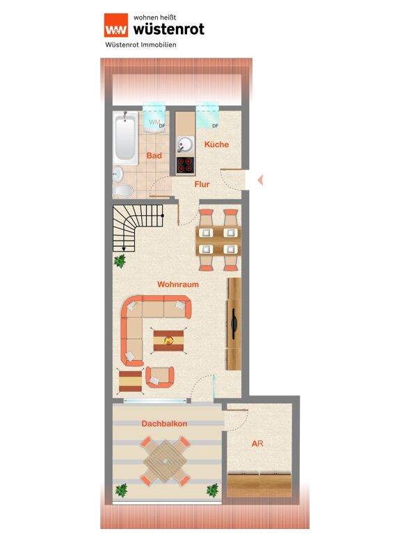 Wohnung zum Kauf 175.000 € 1 Zimmer 41,8 m²<br/>Wohnfläche Vahingen Vaihingen an der Enz 71665