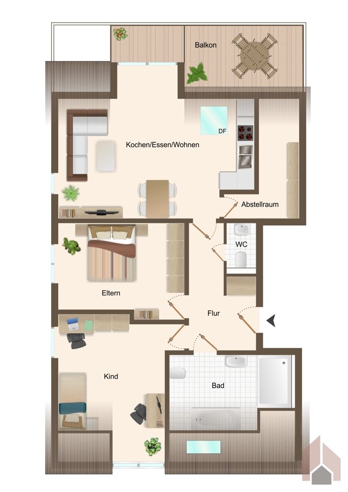 Wohnung zum Kauf 295.000 € 3 Zimmer 82 m²<br/>Wohnfläche Ruppichteroth Ruppichteroth 53809