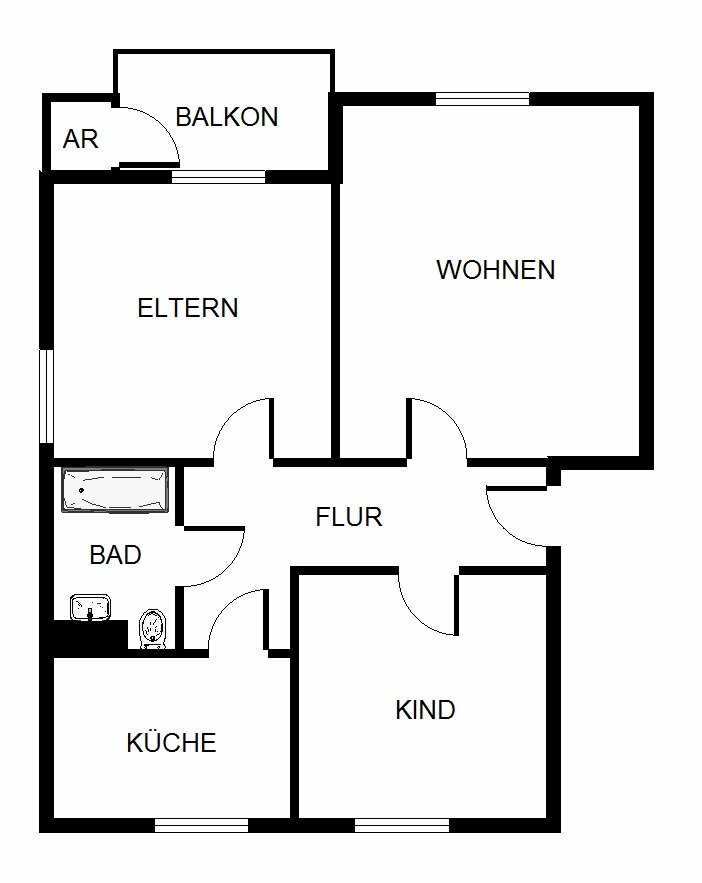 Wohnung zum Kauf provisionsfrei 118.000 € 3 Zimmer 62 m²<br/>Wohnfläche 2.<br/>Geschoss Echeloh 62 Kley Dortmund 44149