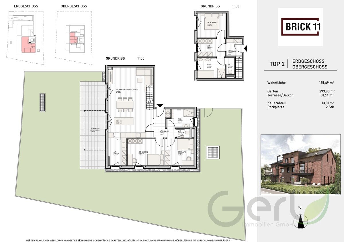 Maisonette zum Kauf 1.247.500 € 4 Zimmer 125,5 m²<br/>Wohnfläche Wals / Eichetsiedlung 5071