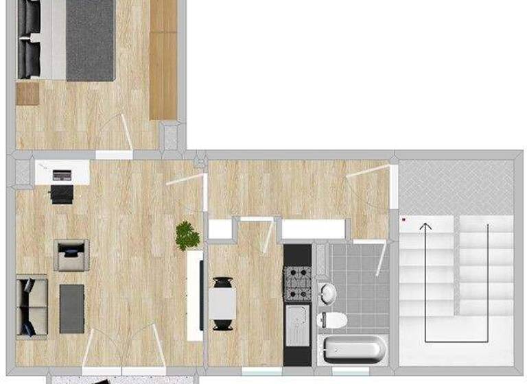 Wohnung zur Miete 309 € 2 Zimmer 51,5 m² 3. Geschoss Alleestr. 98C Gröba Riesa 01591