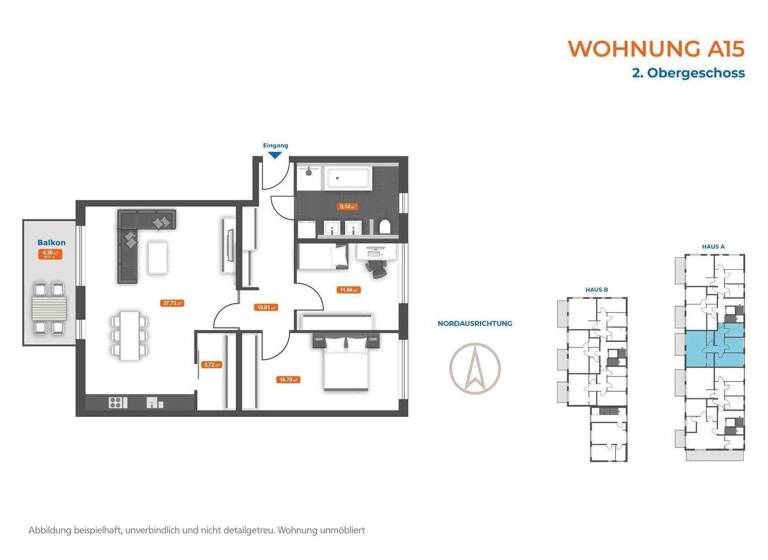 Wohnung zum Kauf - Erstbezug provisionsfrei 519.100 € 3 Zimmer 94,4 m² Straubing 94315