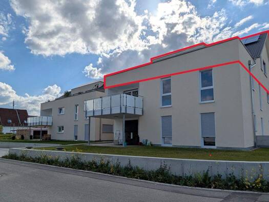 Penthouse zur Miete 1.400 € 3,5 Zimmer 146,2 m² 2. Geschoss frei ab sofort Wasserberg 19 Aßmannshardt Schemmerhofen 88433