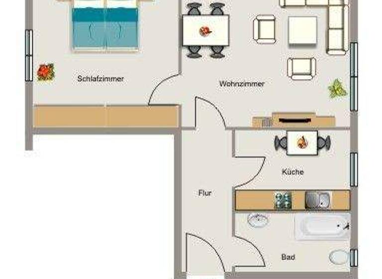 Wohnung zur Miete 410 € 2,5 Zimmer 41,7 m² EG Otto-Haarmann-Straße 7 Brassert Marl 45768
