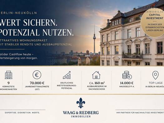 Mehrfamilienhaus zum Kauf als Kapitalanlage geeignet 2.795.000 € 21 Zimmer 540 m² Britz Neukölln 12347