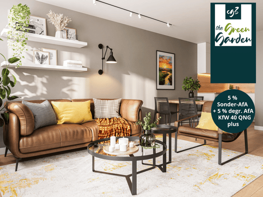 Wohnung zum Kauf - Neubau provisionsfrei 339.990 € 2 Zimmer 50,6 m² EG Czermaks Garten Zentrum-Ost Mitte 04103