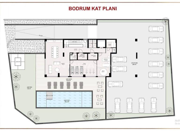 Studio zum Kauf 250.000 € 2 Zimmer 58 m² EG Antalya 07460