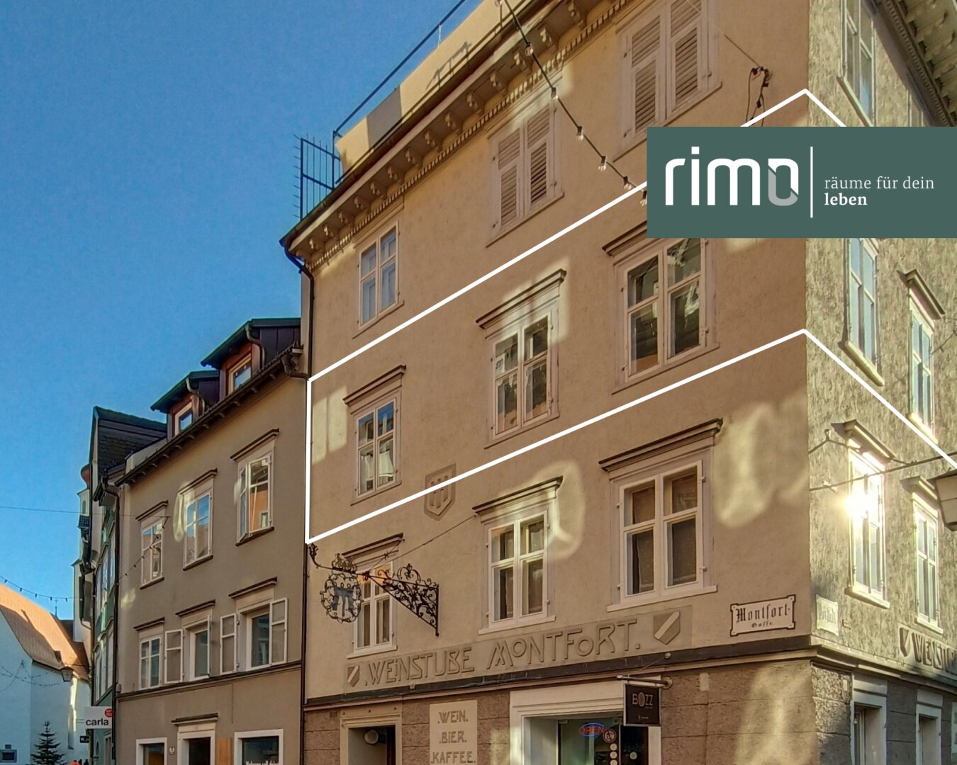 Wohnung zur Miete 718 € 2 Zimmer 62,2 m²<br/>Wohnfläche 2.<br/>Geschoss 01.12.2024<br/>Verfügbarkeit Montfortgasse 13 Feldkirch 6800