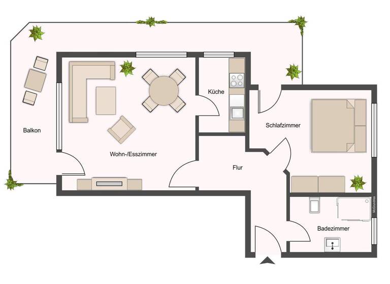 Wohnung zum Kauf 278.000 € 2 Zimmer 68 m² Echterdingen Leinfelden-Echterdingen 70771