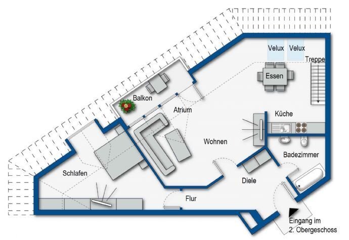 Maisonette zur Miete 850 € 3 Zimmer 85 m²<br/>Wohnfläche ab sofort<br/>Verfügbarkeit Riensförde Stade 21680