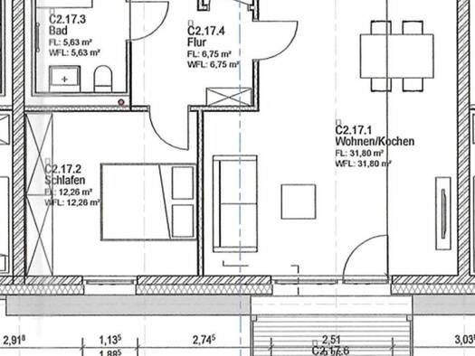 Wohnung zur Miete - Erstbezug 981 € 2 Zimmer 75,4 m² 1. Geschoss Alter Mühlenweg 1 A Bad Bevensen Bad Bevensen 29549