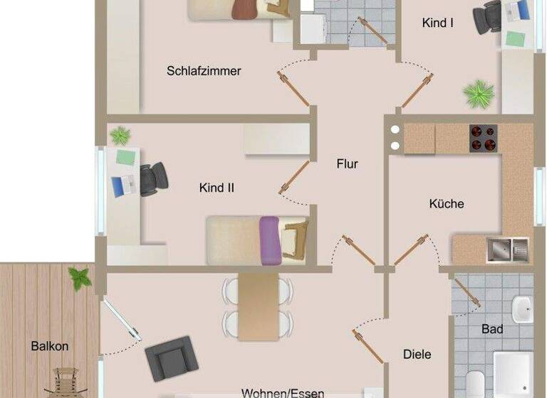 Wohnung zum Kauf 250.000 € 4,5 Zimmer 90 m² 2. Geschoss Stadtmitte Recklinghausen 45657
