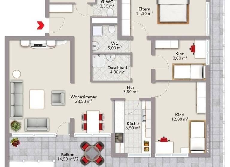 Wohnung zum Kauf 465.000 € 4,5 Zimmer 102 m² frei ab sofort Industriegebiet Konstanz 78467
