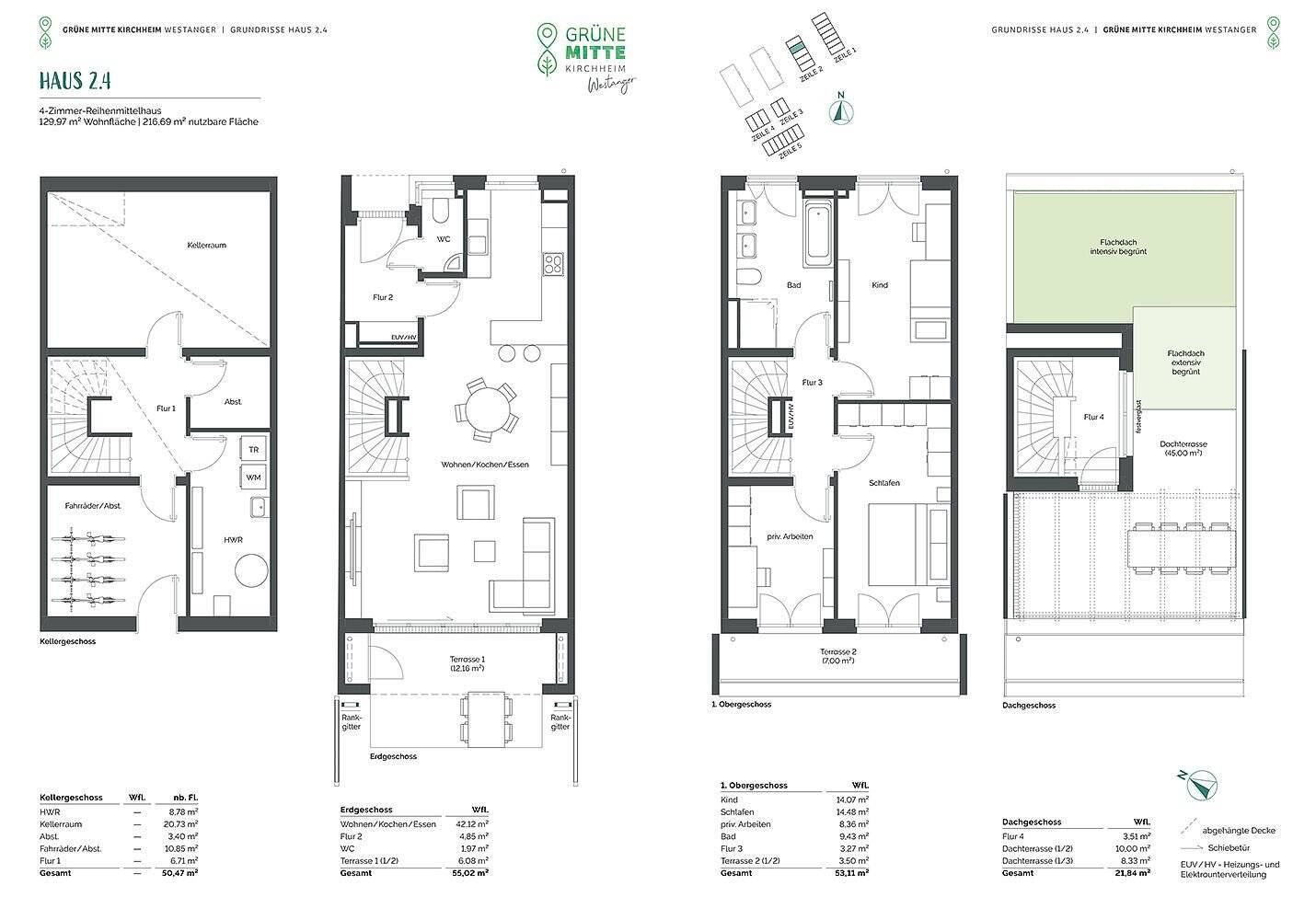 Reihenmittelhaus zum Kauf - Neubau - Ansicht 4