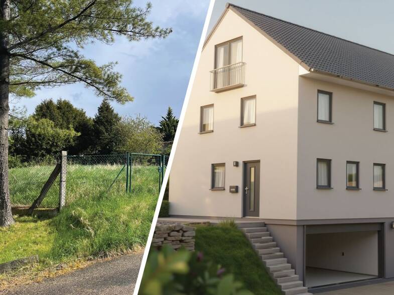Doppelhaushälfte zum Kauf - Neubau 485.000 € 5 Zimmer 130 m² 215 m² Grundstück Waltersleben Erfurt 99097