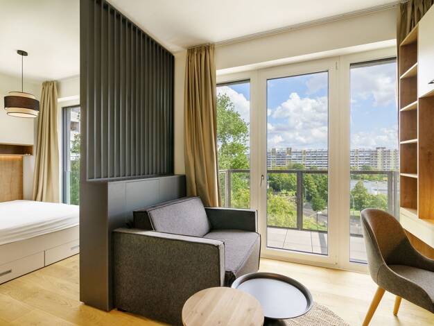 Wohnung zur Miete Wohnen auf Zeit 1.295 € 1 Zimmer 26 m² frei ab 16.06.2026 Platz der Vereinten Nationen 22 A Friedrichshain Berlin 10249