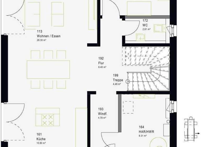Einfamilienhaus zum Kauf 306.179 € 5 Zimmer 144,6 m² 765 m² Grundstück Niederstetten 97996