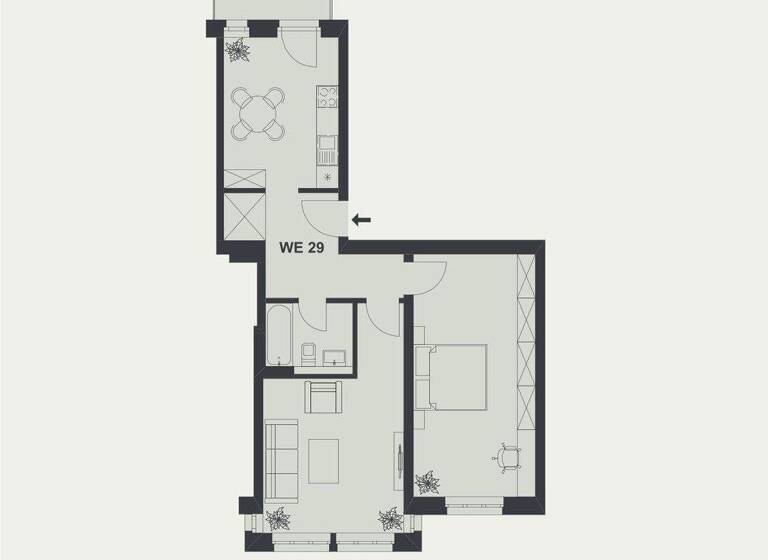 Wohnung zum Kauf provisionsfrei 349.000 € 2 Zimmer 69,1 m² 3. Geschoss Berliner Allee 253 Weißensee Berlin 13088