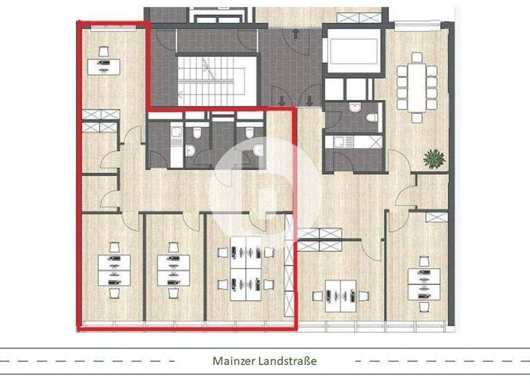 Bürofläche zur Miete provisionsfrei 22,28 € 225 m² Bürofläche teilbar ab 225 m² Gallus Frankfurt am Main 60329