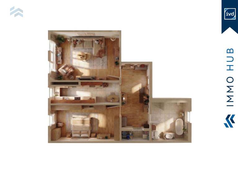 Wohnung zum Kauf 199.000 € 2 Zimmer 64 m² EG Zentrum-Nordwest Leipzig 04105