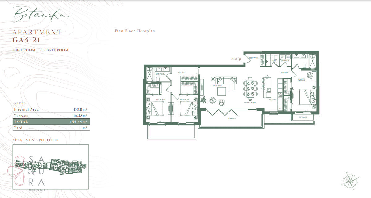 Wohnung zum Kauf provisionsfrei 1.150.000 € 4 Zimmer 130,1 m²<br/>Wohnfläche Lustica Bay 85323