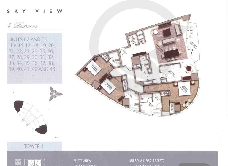 Wohnung zum Kauf 2.203.000 € 4 Zimmer 188 m² frei ab sofort Dubai 0000