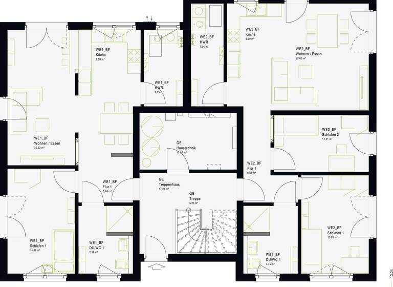 Mehrfamilienhaus zum Kauf provisionsfrei 835.449 € 10 Zimmer 267,8 m² 470 m² Grundstück Achern 77855