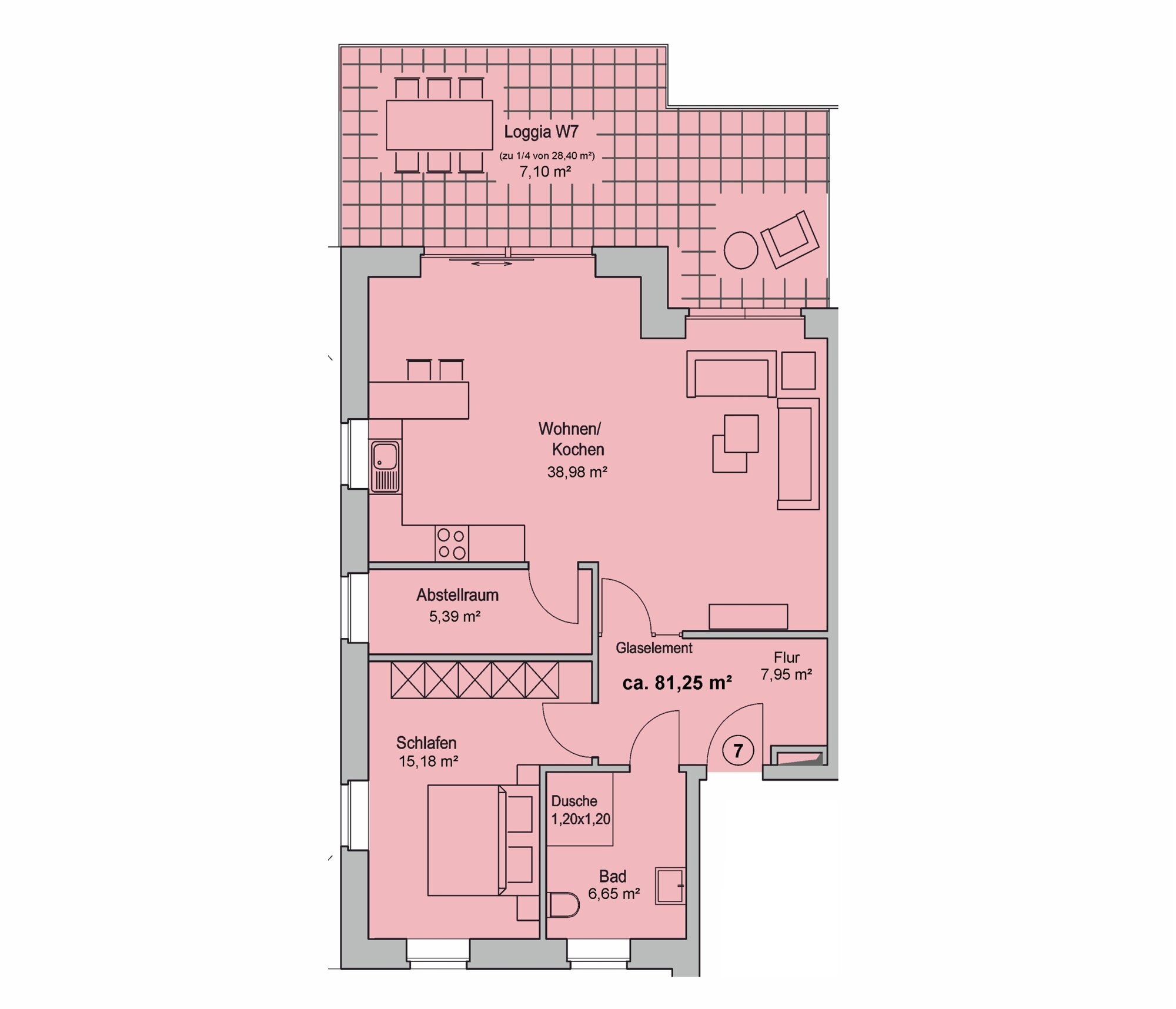 Penthouse zum Kauf 367.000 € 2 Zimmer 81,3 m²<br/>Wohnfläche 2.<br/>Geschoss Westerkappeln Westerkappeln 49492