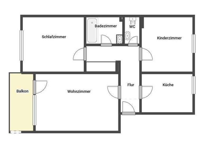 Wohnung zur Miete nur mit Wohnberechtigungsschein 451 € 3 Zimmer 70,7 m² 2. Geschoss Raiffeisenstraße 8 Weißenthurm 56575