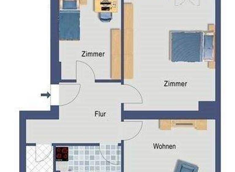 Wohnung zum Kauf provisionsfrei 174.900 € 3 Zimmer 71,2 m² 1. Geschoss Vorarlberger Damm 8 Schöneberg Berlin 12157