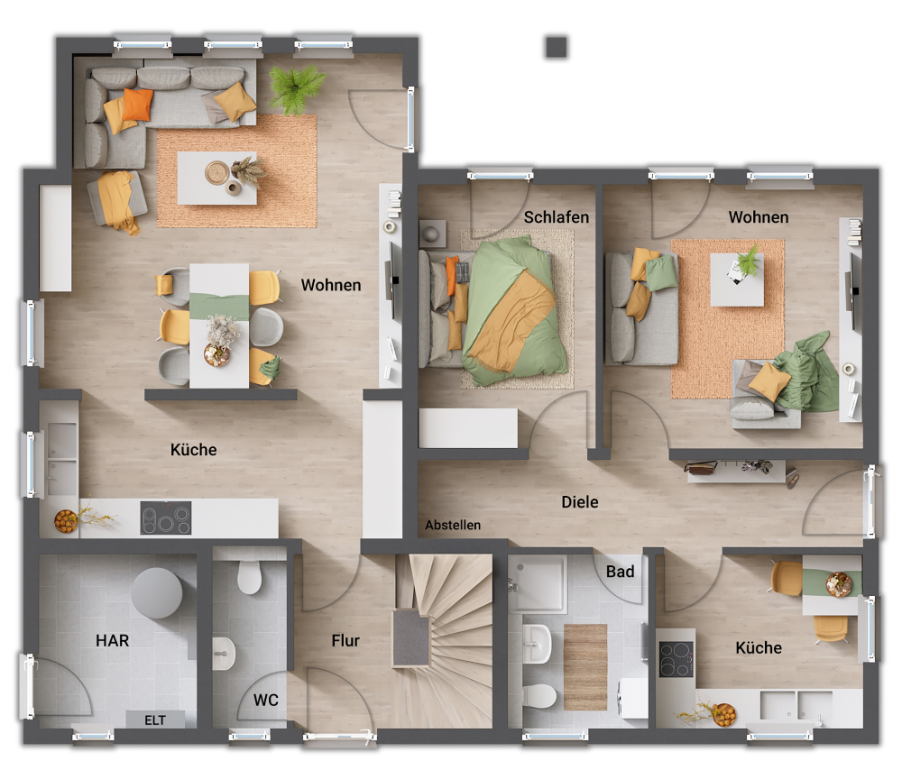 Mehrfamilienhaus zum Kauf 359.890 € 7 Zimmer 203 m²<br/>Wohnfläche 656 m²<br/>Grundstück Heinebach Alheim 36211