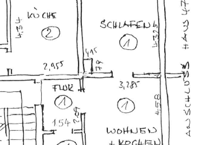 Wohnung zur Miete 395 € 2 Zimmer 60,9 m² 1. Geschoss Dittrichstraße 51 Kamenz 01917