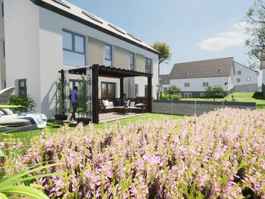 Doppelhaushälfte zum Kauf - Erstbezug 460.000 € 5 Zimmer 145 m² 211 m² Grundstück Stammheim Florstadt 61197