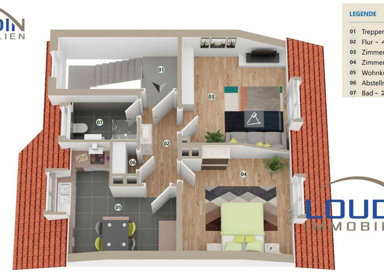 Wohnung zum Kauf 285.000 € 2 Zimmer 40 m² 5. Geschoss Stühlinger Freiburg im Breisgau 79106