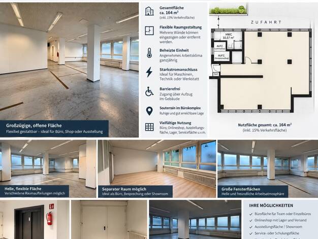 Freifläche zur Miete provisionsfrei 1.337 € 164 m² Lagerfläche Fellbach Fellbach 70736