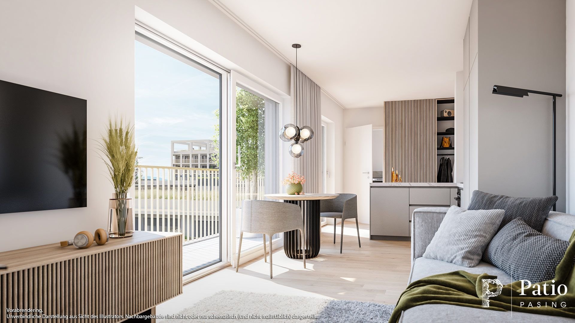 Wohnung zum Kauf provisionsfrei 344.000 € 1 Zimmer 34,9 m²<br/>Wohnfläche 3.<br/>Geschoss Angela-Molitoris-Platz 1 Neupasing München 81245