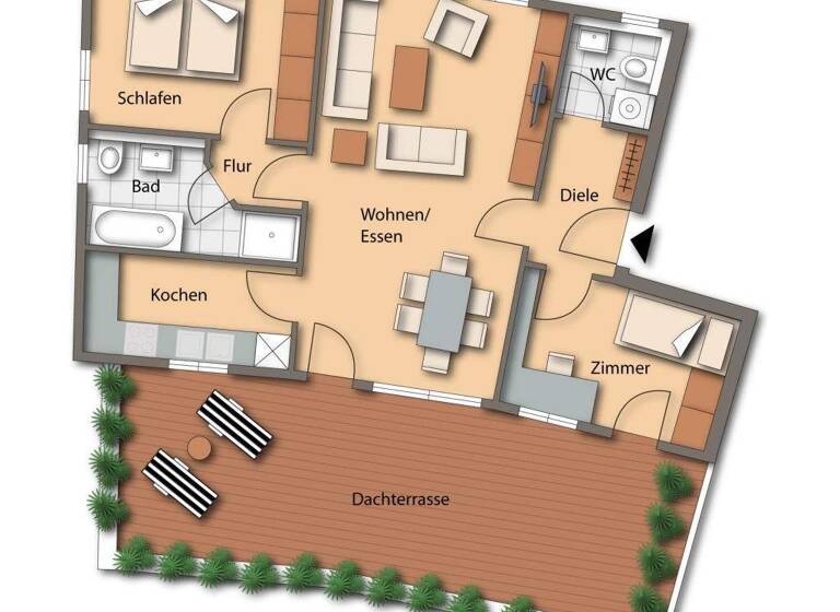 Wohnung zum Kauf 665.000 € 3 Zimmer 91 m² Neuried 82061